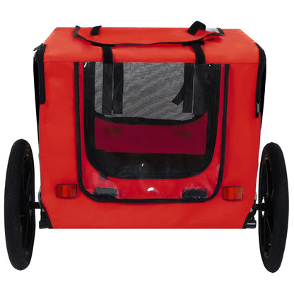 Foldable Pet Bike Trailer, Dog Bicycle Cart with Quick Release Wheels, Non-Slip Floor and, Safety Leash for Small or Medium Pets
