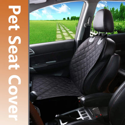 Dog Car Front Seat Cover Waterproof, Non-Slip Pet Cat and Dog Carrier, Folding Pet Carrier Seat Cover for Cars Trucks SUV