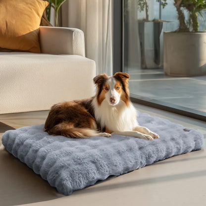 Ultra Plush Dog Bed ,Large Dog Crate Puppy Mattress, Washable Mat