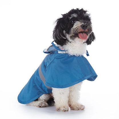 Fashionable Reflective Pet Dog Raincoat ,Hooded ,Waterproof Jacket for Big Dogs