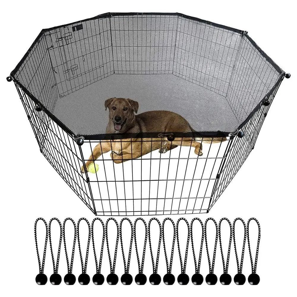 Dog or Puppy Playpen Covered from Sun and Rain, Rain Proof Cover,  Fits 8 Panels Dog Pen For Outdoor or Indoor, Escape-Proof