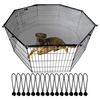 Dog or Puppy Playpen Covered from Sun and Rain, Rain Proof Cover,  Fits 8 Panels Dog Pen For Outdoor or Indoor, Escape-Proof