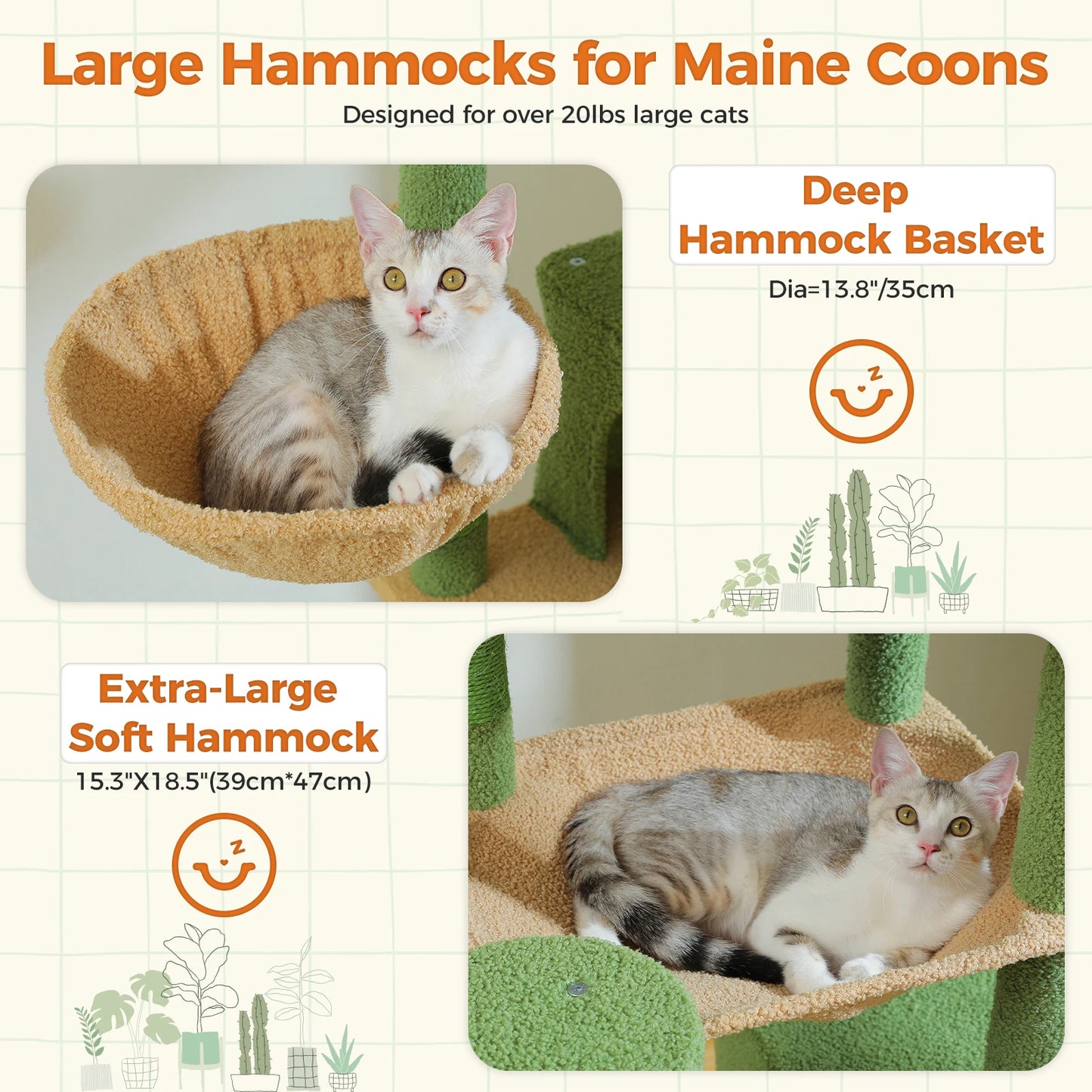 Tall Cat Tree for Indoor Cats, Big Cat Tower with Super Large Hammock, Cat Climbing Tree with Scratching Posts, Condo House Black