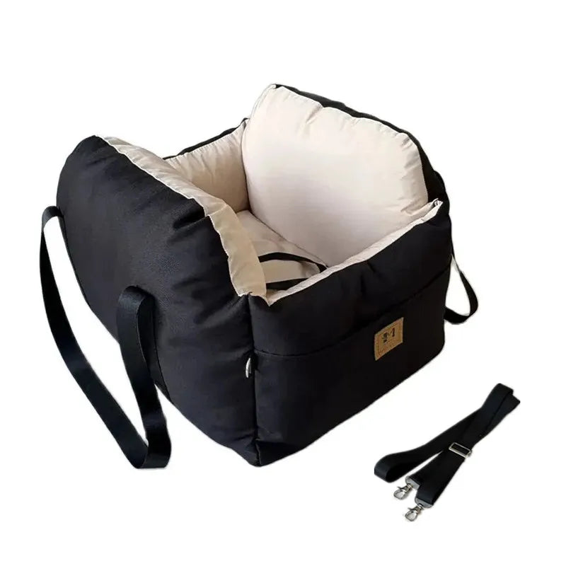 Dog Car Seat with Safety Belt, Four Season Universal Pet Nest Cushion, Washable Dogs, Cats, Sofa Bedding Travel Mattress
