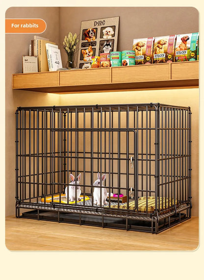 Dog Cage Small Indoor Folding with Toilet Teddy Bigbear, Medium Dog ,Corgi Border, Pet Kennel , House Kennel ,Pets House, Pet Fence