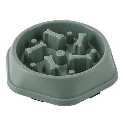 Pet Cat and Dog Slow Food Bowl, Anti-choking , Non-slip, Multiple Colors and Shapes