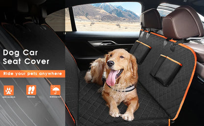 Dog Car Seat Cover for Pets, 100% Waterproof Seat Cover Hammock, Scratch Proof, Nonslip Durable Soft Back Seat Cover for Cars and Trucks