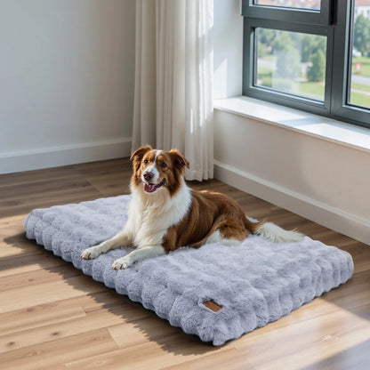 Ultra Plush Dog Bed ,Large Dog Crate Puppy Mattress, Washable Mat