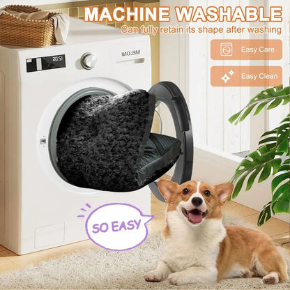 XL Dog Beds, Large Pet Bed for Crate, Washable Plush Dog Mat for Cages, NonSlip Crate Pad for Outdoor or Indoor Car Use