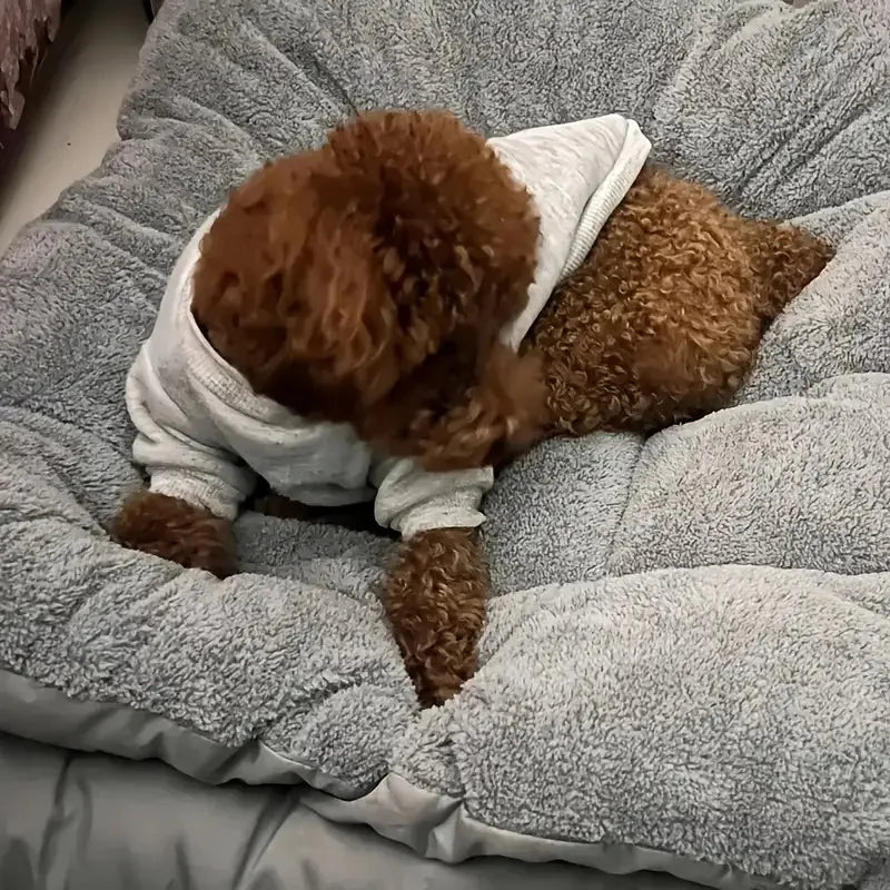 Oversized Plush Dog or Cat Bed - Winter Warm, Waterproof and Washable, Extra Thick Soft Fleece