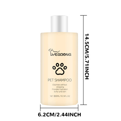 Dog Wash Shampoo: Flea & Mite Killer, Dirt Removal - Anti-Itch, Deodorizing & Moisturizing Formula for Softening Coat