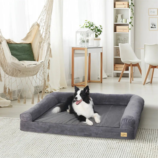 Dog Bed Extra Large Orthopedic Pet Mattress,  Bed Cushion with Removable Washable Cover Soft Sponge Foam