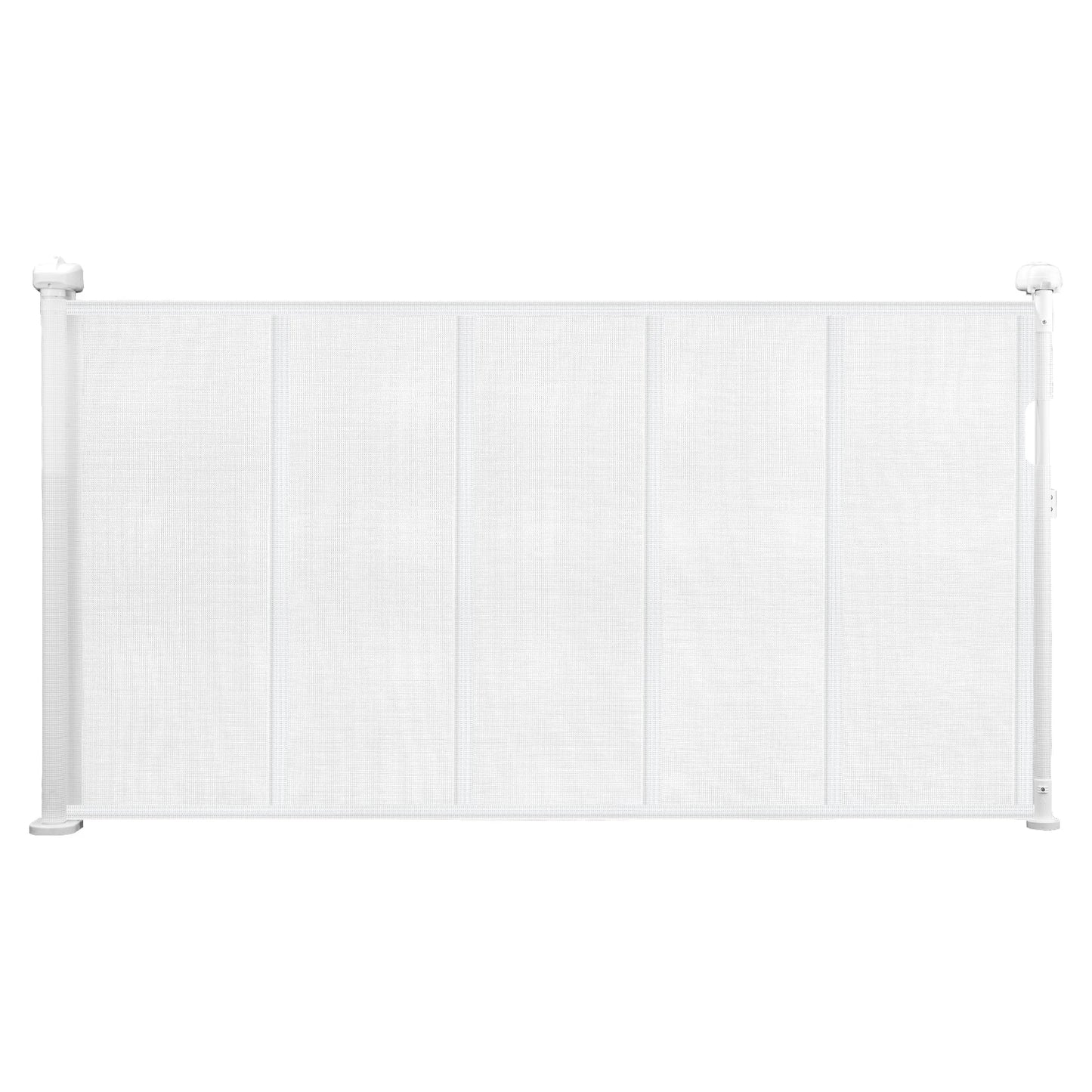 SucceBuy 55/71/110in Retractable Gate , 34in Tall , Extends Wide and Retractable Gate for Kids and Pets , Mesh Material , Easy to Install
