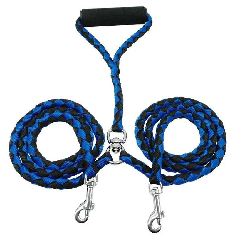 1.4m Pet Double Leash, 2 Way Couplers Dog Leash Rope