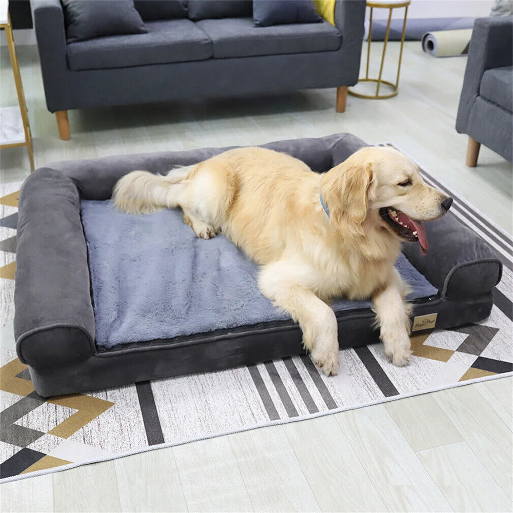 XXXL Large Calming Dog Bed Orthopedic Memory Foam , Waterproof Removable Cover Plush Mat for Small Medium Large Dogs