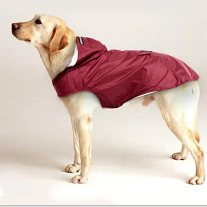 Dog Raincoat, Waterproof Hoodie,  Rain Poncho, Pet Rainwear Clothes with Reflective Stripe for All Sizes
