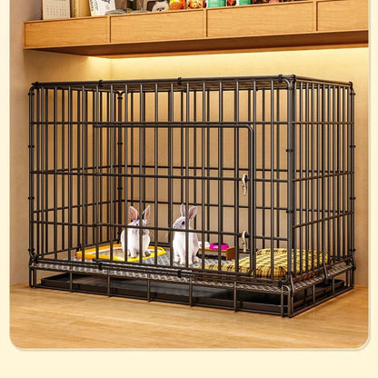 Dog Cage Small Indoor Folding with Toilet Teddy Bigbear, Medium Dog ,Corgi Border, Pet Kennel , House Kennel ,Pets House, Pet Fence