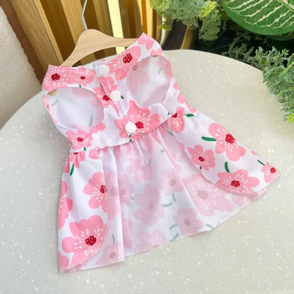 Dog Princess Dress,  Cute Printed Bow Lace,  Dog Dresses for Small, Medium, Puppies... Poodle , Chihuahua