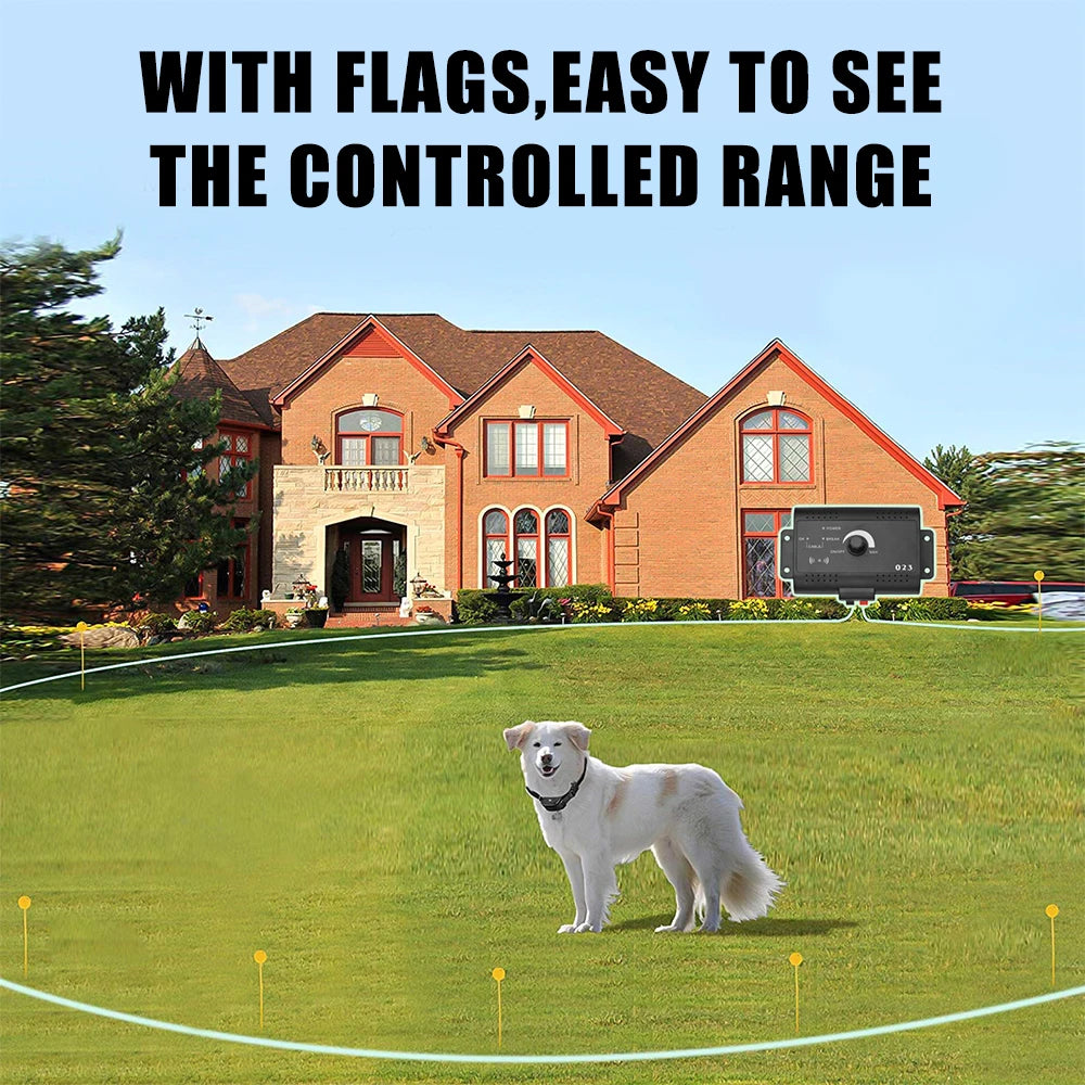 Electric Dog Fence Electronic Pet Fence System Containment, Sound Shocked Collar , Dog Training Collar Waterproof