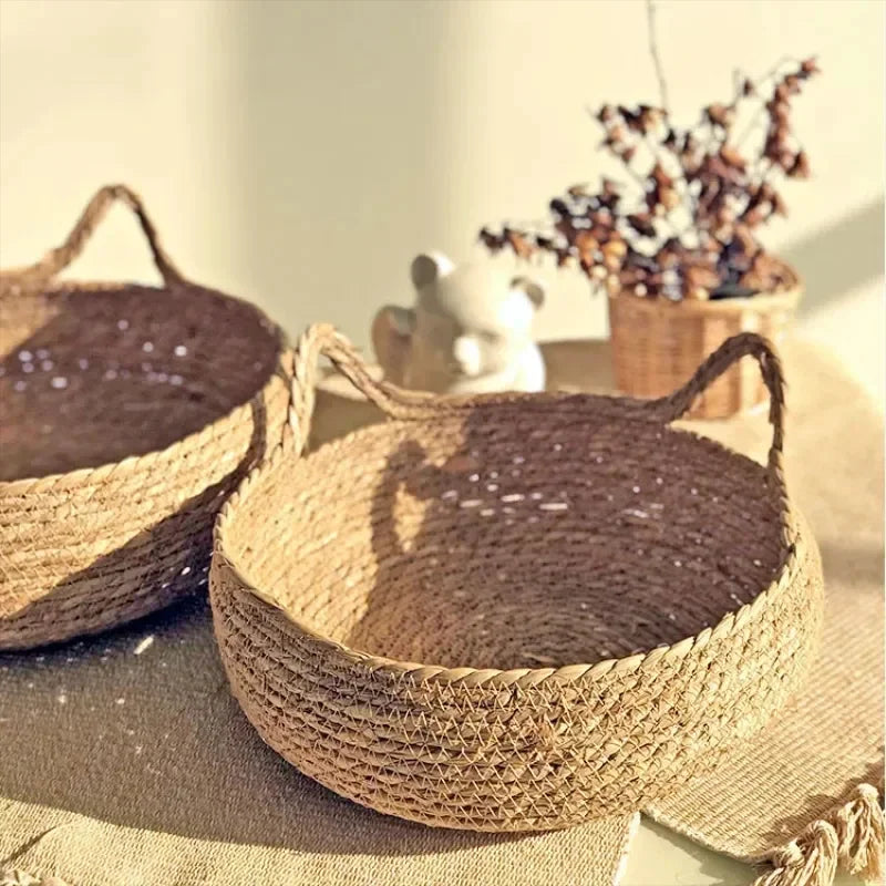 All Seasons Pure hand-woven rattan cat nest,  universal warm pad is removable and washable