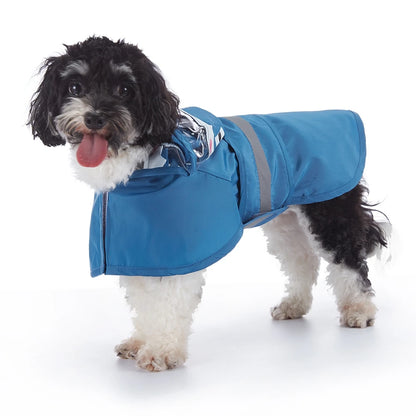 Fashionable Reflective Pet Dog Raincoat ,Hooded ,Waterproof Jacket for Big Dogs