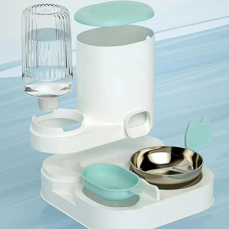 Cat bowl automatic feeder for cats, dogs, pets,