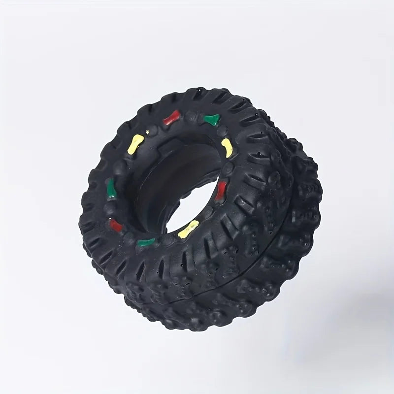 1pc Durable Dog Chew Wheel Toy Chew-Resistant, Interactive Sound , Suitable for Puppies Small and Medium Dogs