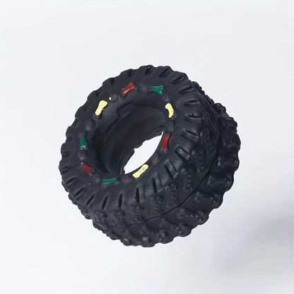 1pc Durable Dog Chew Wheel Toy Chew-Resistant, Interactive Sound , Suitable for Puppies Small and Medium Dogs
