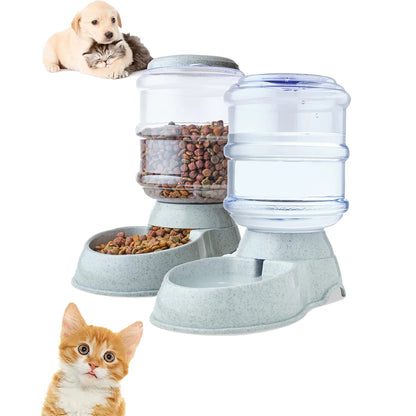 Automatic Water Dispenser Large Capacity, Pet Feeder Small Dog or CatFood Bowl
