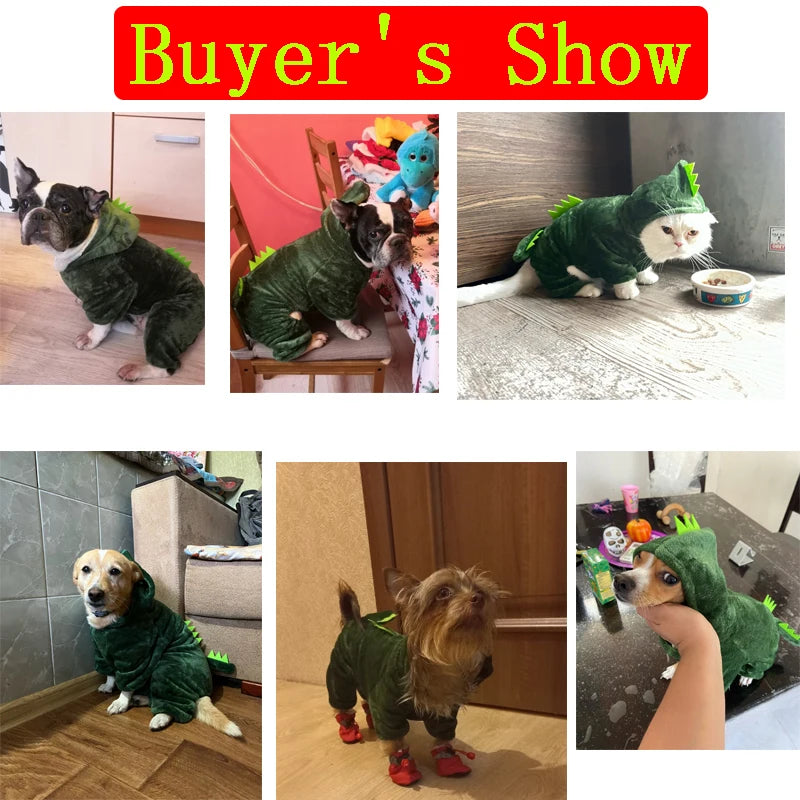 Soft Warm Fleece Dogs Jumpsuits with Hoodies, Pet Clothing for Small Dogs, Puppies and Cats