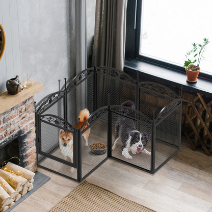 8 Panels DIY Heavy Duty Dog Playpen, Pen Outdoor or Indoor, Dog, Puppy Metal Fence with Waterproof Fertility Pad for Whelping,Training