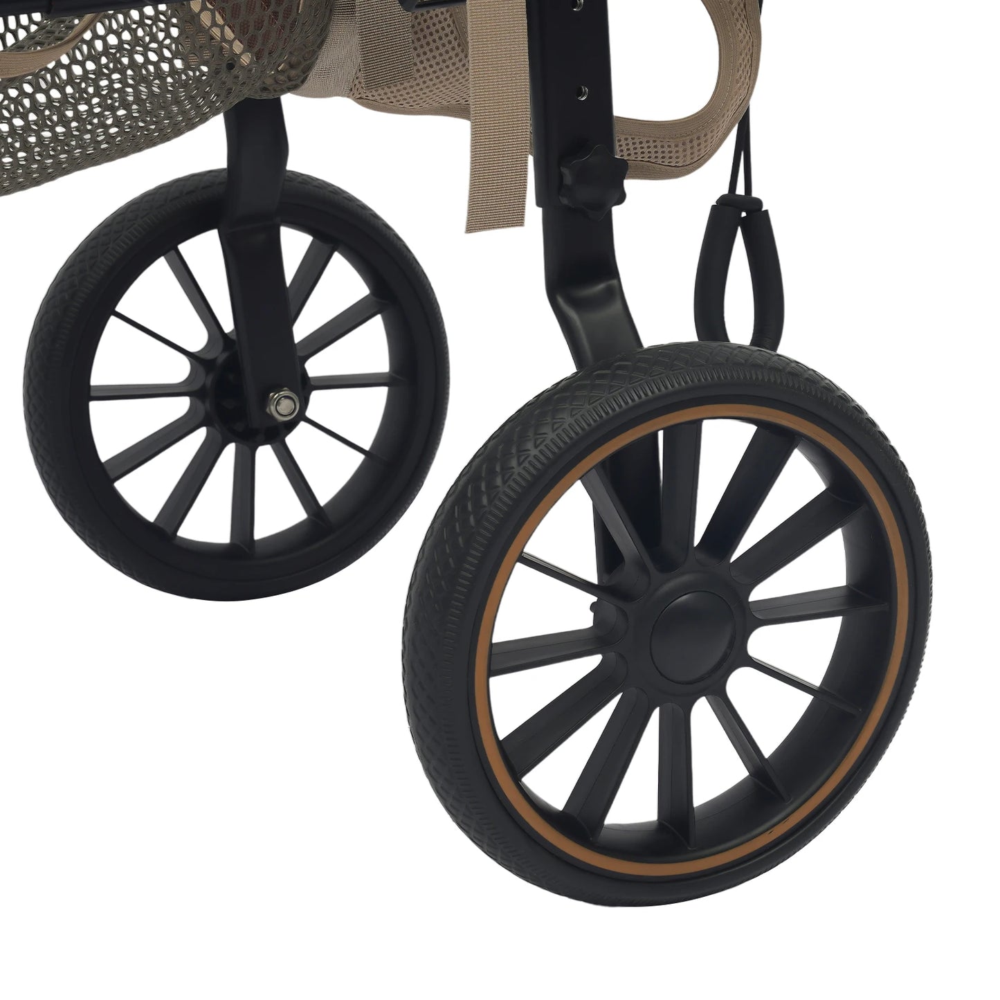Pet Walking Aid, XL Pet Rehabilitation Walking Aid Stable and Reliable 2-wheel Dog Wheelchairs,Refined Leash D-Ring for Back Legs