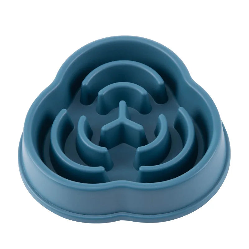 Pet Cat and Dog Slow Food Bowl, Anti-choking , Non-slip, Multiple Colors and Shapes