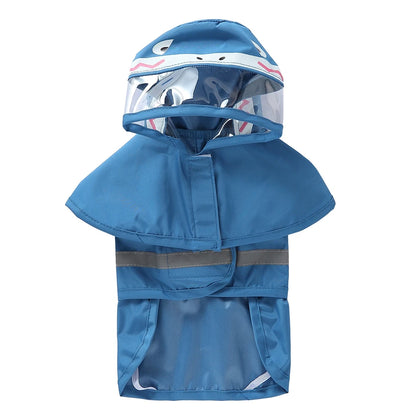 Fashionable Reflective Pet Dog Raincoat ,Hooded ,Waterproof Jacket for Big Dogs