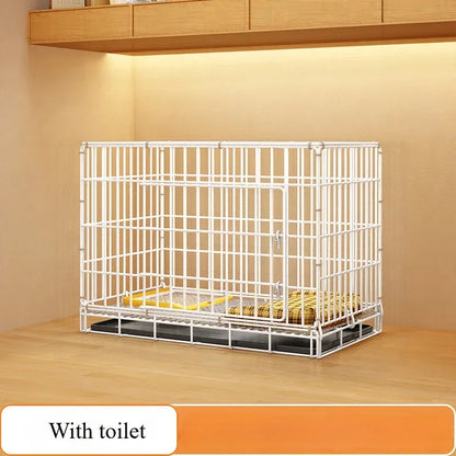 Dog Cage Small Indoor Folding with Toilet Teddy Bigbear, Medium Dog ,Corgi Border, Pet Kennel , House Kennel ,Pets House, Pet Fence