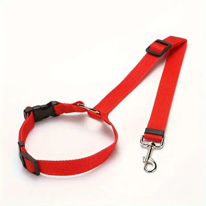 1pc Pet Dog And Cat Seat Belt, Car Headrest Restraint, Adjustable Safety Rope,