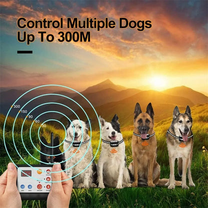 Wireless Dog Fence Electric Pet Containment System, Shock Collars For 3 Dogs Adjustable Range