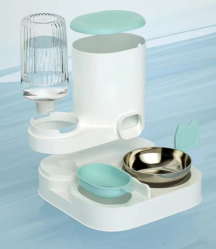 Cat bowl automatic feeder for cats, dogs, pets,