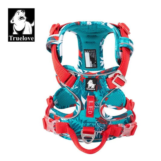 Truelove Pet Explosion-proof Dog Harness, Camouflage, Reflective Nylon Special Edition and Upgrade Version Easy to Adjust