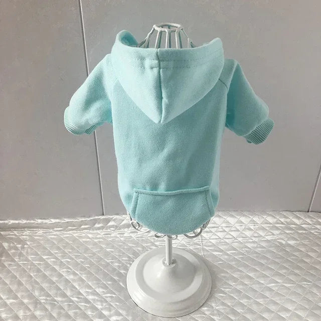 Cozy Pet Clothes with Pocket, Dog Hoodies For Small Dogs,  All Season Knit Cat Clothes