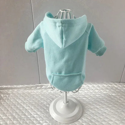 Cozy Pet Clothes with Pocket, Dog Hoodies For Small Dogs,  All Season Knit Cat Clothes