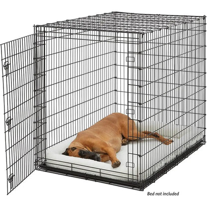 Ginormous Single Door 54-Inch Dog Crate for XXL Dogs Breeds; Great Dane, Mastiff, St. Bernard