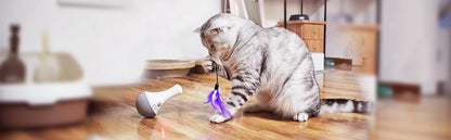 DOEL Cat Interactive Toys, Funny Feather Kitten Teaser