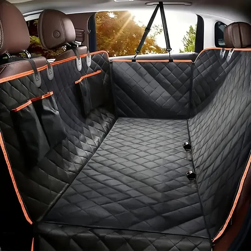 Dog Car Seat Cover for Pets, 100% Waterproof Seat Cover Hammock, Scratch Proof, Nonslip Durable Soft Back Seat Cover for Cars and Trucks
