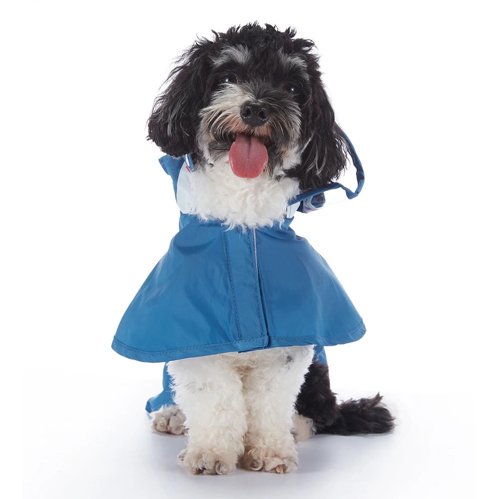 Fashionable Reflective Pet Dog Raincoat ,Hooded ,Waterproof Jacket for Big Dogs