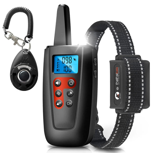 No Shock Dog Training Collar for All Size Dogs, 3300ft Range Vibrating Dog Collar, IPX7 Waterproof Electric Collar with Remote