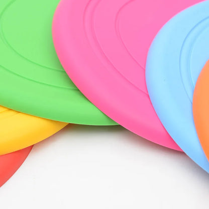Soft Silicone Flying Saucer, Dog Chew Toy, Training Frisbee, Bite-Resistant