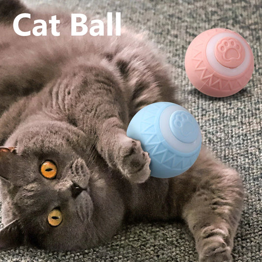 1-6pcs Automatic Rolling Ball Interactive Cat Toy, Electric Cat Ball Toys,