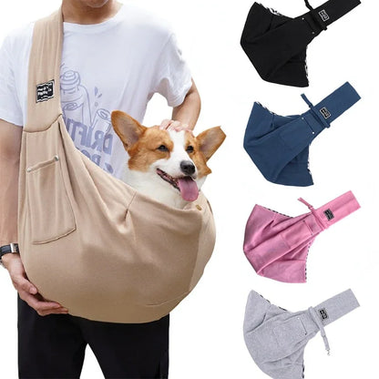 Comfortable Dog Bag ,Pet Crossbody Shoulder Bag, Outdoor Travel , Portable Cat or Puppy Sling Carrier