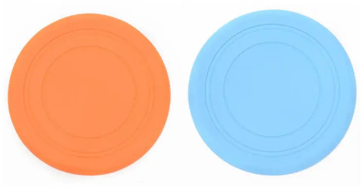 Soft Silicone Flying Saucer, Dog Chew Toy, Training Frisbee, Bite-Resistant